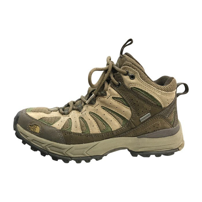 THE NORTH FACE ザノースフェイス トレッキングシューズ レディース GORE-TEX ゴアテックス 登山 ブーツ ブラウン 25cm 中古 T1