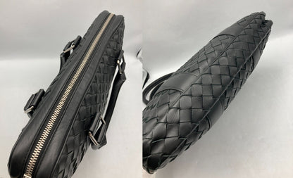 BOTTEGA VENETA ボッテガヴェネタ イントレチャート ブリーフケース ブラック 中古 D4