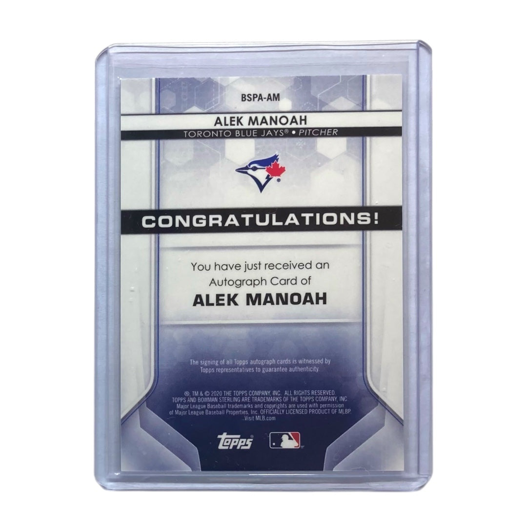 TOPPS MLBカード BOWMAN STERLING ALEK MANOAH TORONTO BLUE JAYS #BSPA-AM 中古 IT2