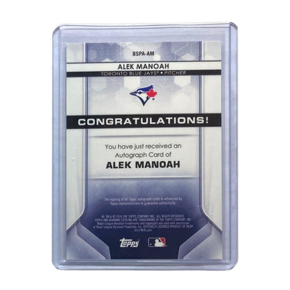 TOPPS MLBカード BOWMAN STERLING ALEK MANOAH TORONTO BLUE JAYS #BSPA-AM 中古 IT2