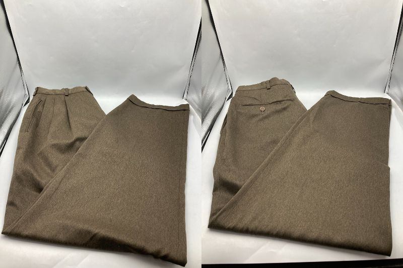 SLATES スレイツ スリータック タックパンツ スラックス サイズW34 L34 中古 D4