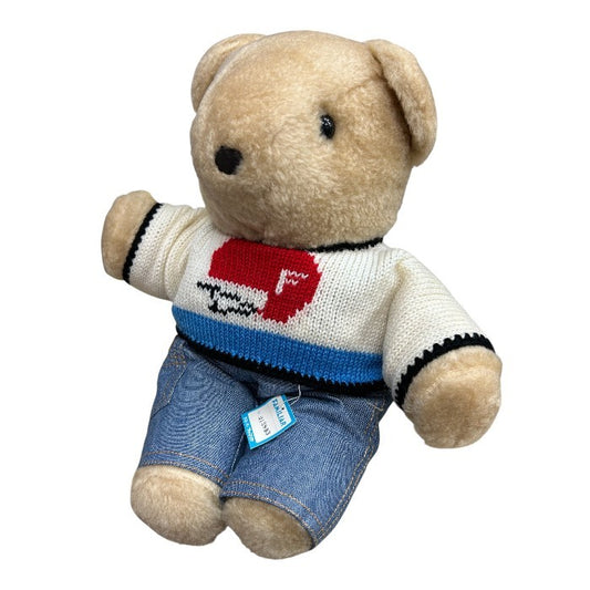 FAMILIAR ファミリア テディベア ぬいぐるみ 熊 クマ 昭和レトロ おもちゃ ホビー かわいい 中古 W４