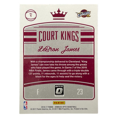 PANINI NBAカード DONRUSS OPTIC LEBRON JAMES CLEVELAND CAVALIERS #1 中古 IT2