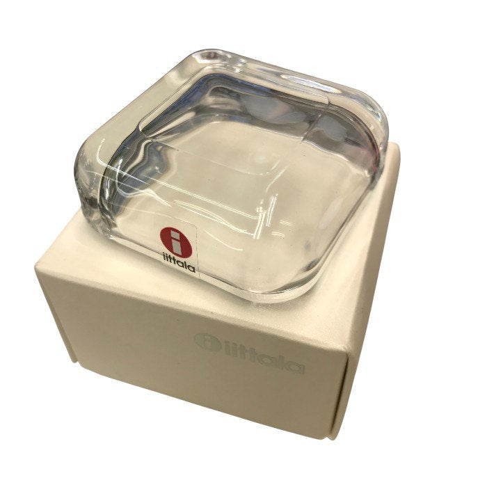 IITTALA イッタラ VITRIINI ビトリーニ アクセサリーケース クリア 60mm×60mm 中古 Y1