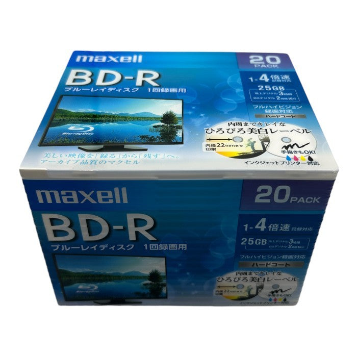 未開封品 SONY ソニー 10BNR1VXPS4 10枚 2セット マクセル maxell BRV25WPE.20S BD-R 録画 Blu-ray ブルーレイ 25GB 中古 W４