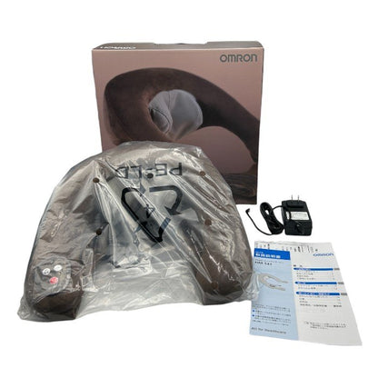 未使用品 OMRON オムロン ネックマッサージャー ブラウン HM-141-BW 医療機器認証番号：226AABZX00086000 マッサージ機 家電 首 肩 太もも 中古 W4