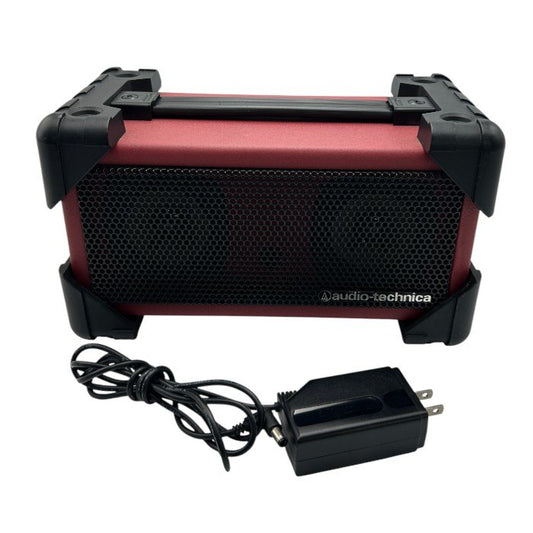 audio-technica オーディオテクニカ アンプ内蔵スピーカーシステム AT-SPB50 オーディオ家電 スピーカー 電池駆動 アダプター駆動 中古 W４