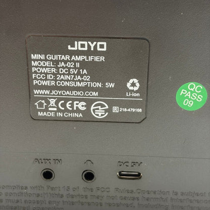 キクタニ Kikutani JOYO Bluetooth搭載 5W 充電式アンプ JA-02 II ブラック ベージュ 家電 楽器用品 コンパクト 持ち運び 中古 W1