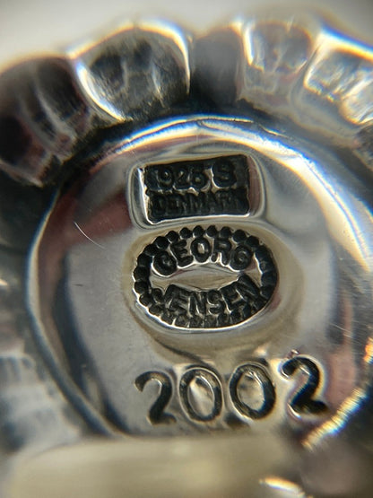 GEORG JENSEN ジョージジェンセン 2002年 ヘリテージ イヤーイヤリング SV925 ガーネット 中古 D4