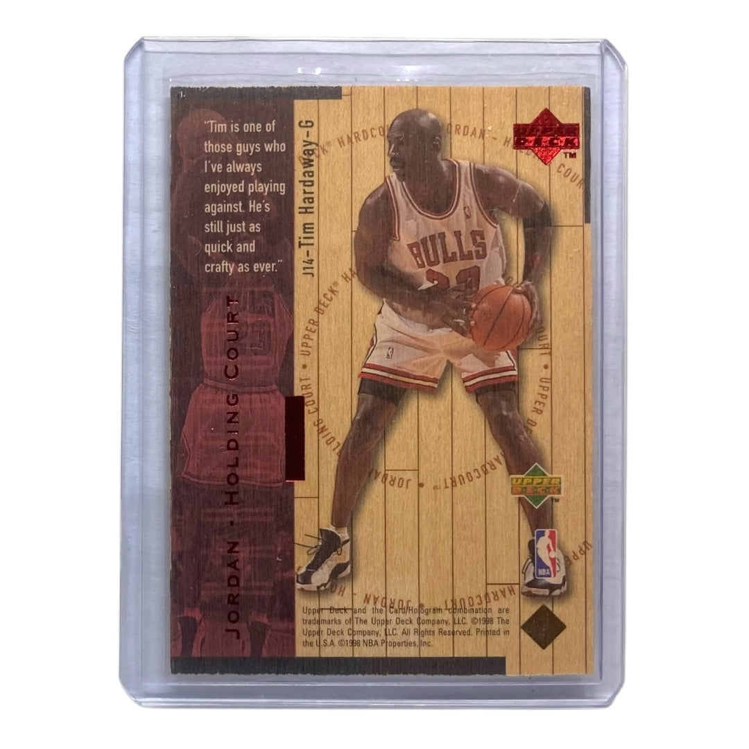 UPPER DECK NBAカード HARDCOURT JORDAN HOLDING COURT TIM HARDAWAY HEAT MICHAEL JORDAN BULLS 1292/2300 #J14 中古 IT2