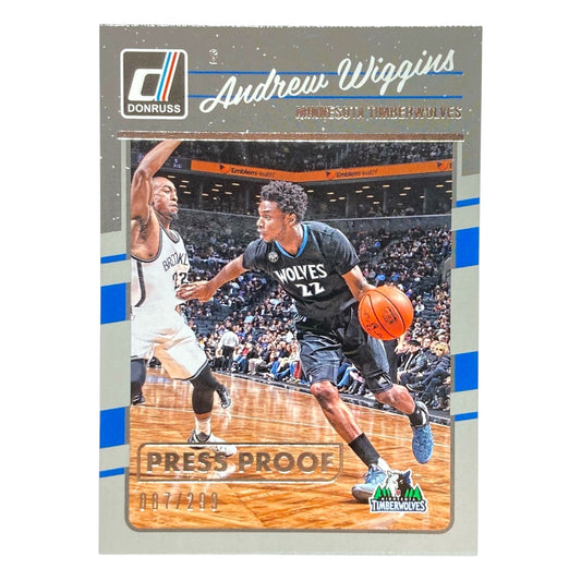 PANINI NBAカード DONRUSS PRESS PROOF ANDREW WIGGINS TIMBERWOLVES 087/299 #125 中古 IT2