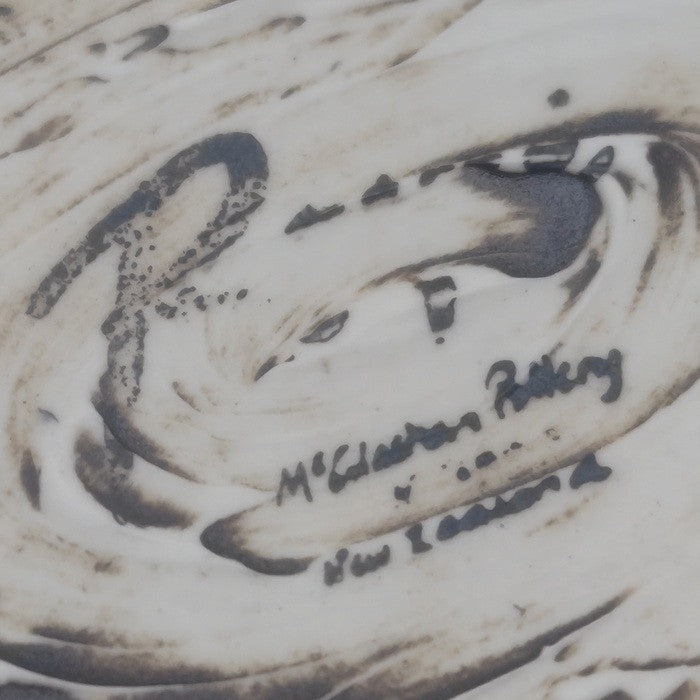 【未使用品】 McGlashen Pottery Royce McGlashen ニュージーランド製 パウア オーバルボウル 中古 H4
