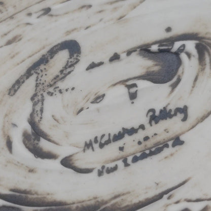 【未使用品】 McGlashen Pottery Royce McGlashen ニュージーランド製 パウア オーバルボウル 中古 H4