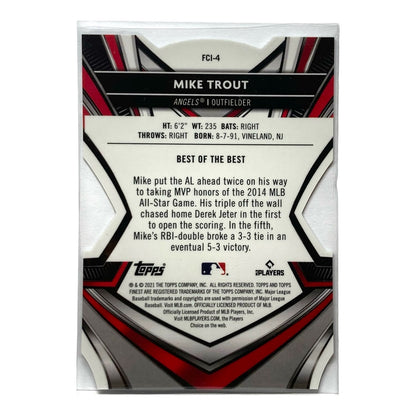 TOPPS MLBカード FINEST MIKE TROUT ANGELS #FCI-4 中古 IT2