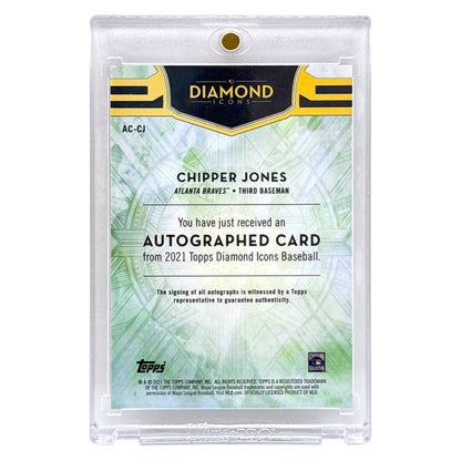 TOPPS MLBカード DIAMOND ICONS CHIPPER JONES ATLANTA BRAVES /25 #AC-CJ 中古 IT1