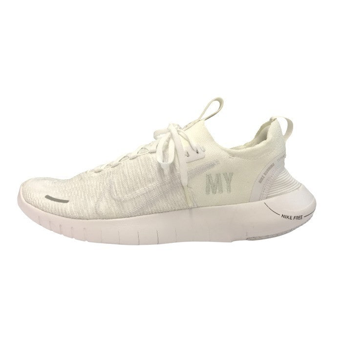 NIKE ナイキ フリー ラン By You ランニングシューズ メンズ カスタム ロード Flyknit 超軽量 オーダー ホワイト 29cm HF0795-100 中古 T1