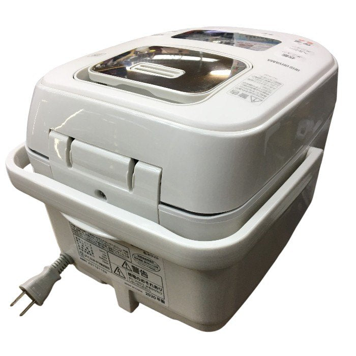 アイリスオーヤマ IH炊飯器 3合 IH式 40銘柄炊き分け機能 極厚火釜  ホワイトレーベル WLRC-IK30-W 中古 Y4