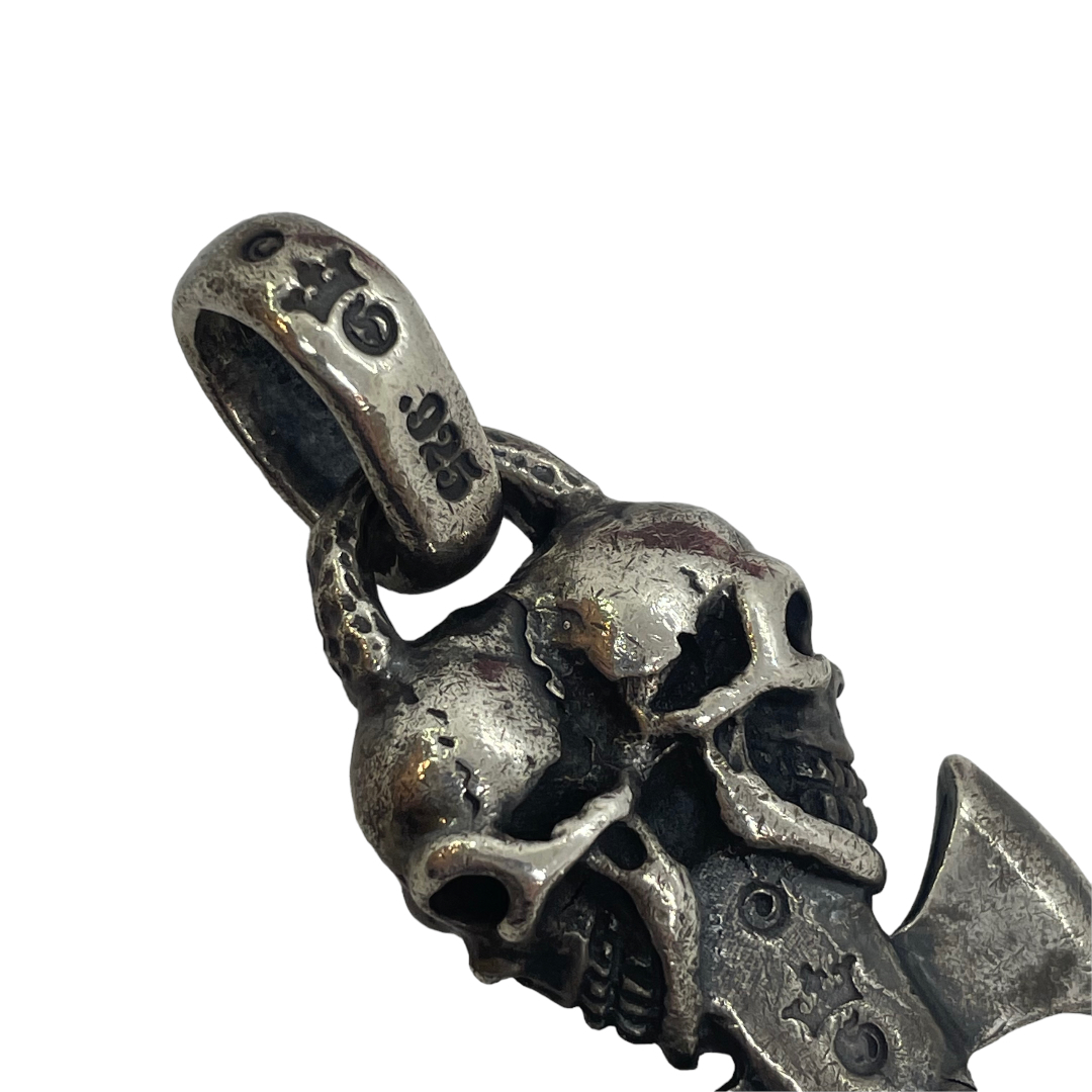 Gaboratory ガボラトリー Triple Skull Dagger w/H.W.O マルティス クロス ペンダントトップ メンズ 中古 IT1