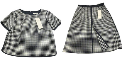 EPOCA エポカ ドッド柄 半袖 セットアップ M5S01－503－40 38(M) アンサンブル 上下セット 水玉 スカート レディース 中古 KW1