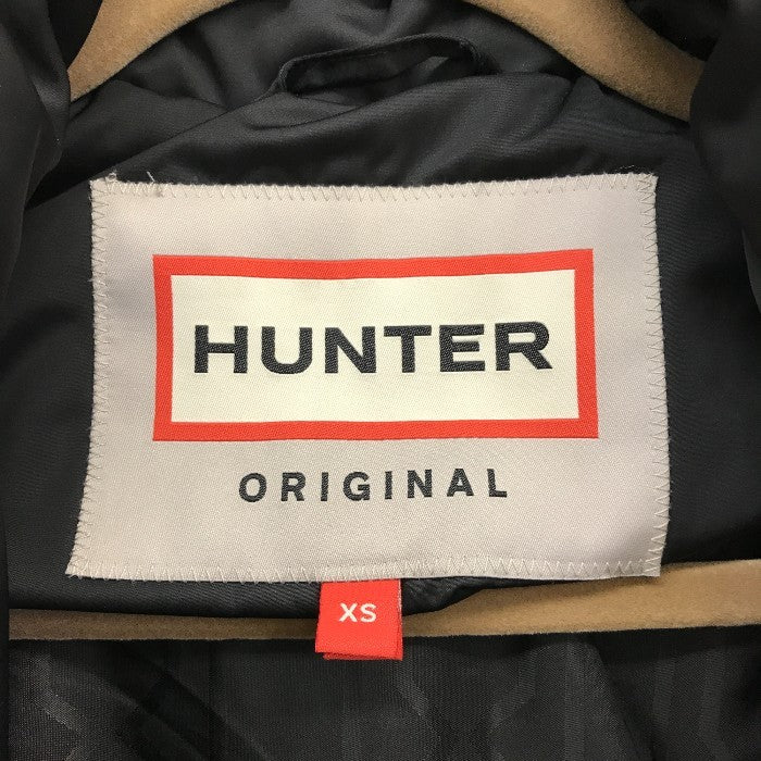 HUNTER ハンター ダウンコート レディース 冬 アウター ブラック  XSサイズ 中古 N1