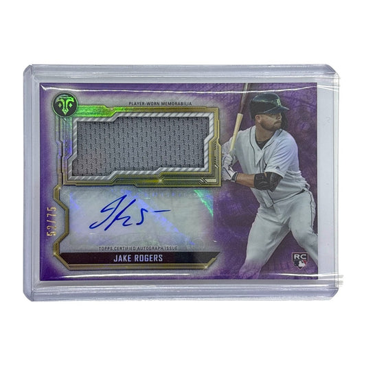 TOPPS MLBカード TRIPLE THREADS JAKE ROGERS DETROIT TIGERS 52/75 #ASJR-JRO 中古 IT1