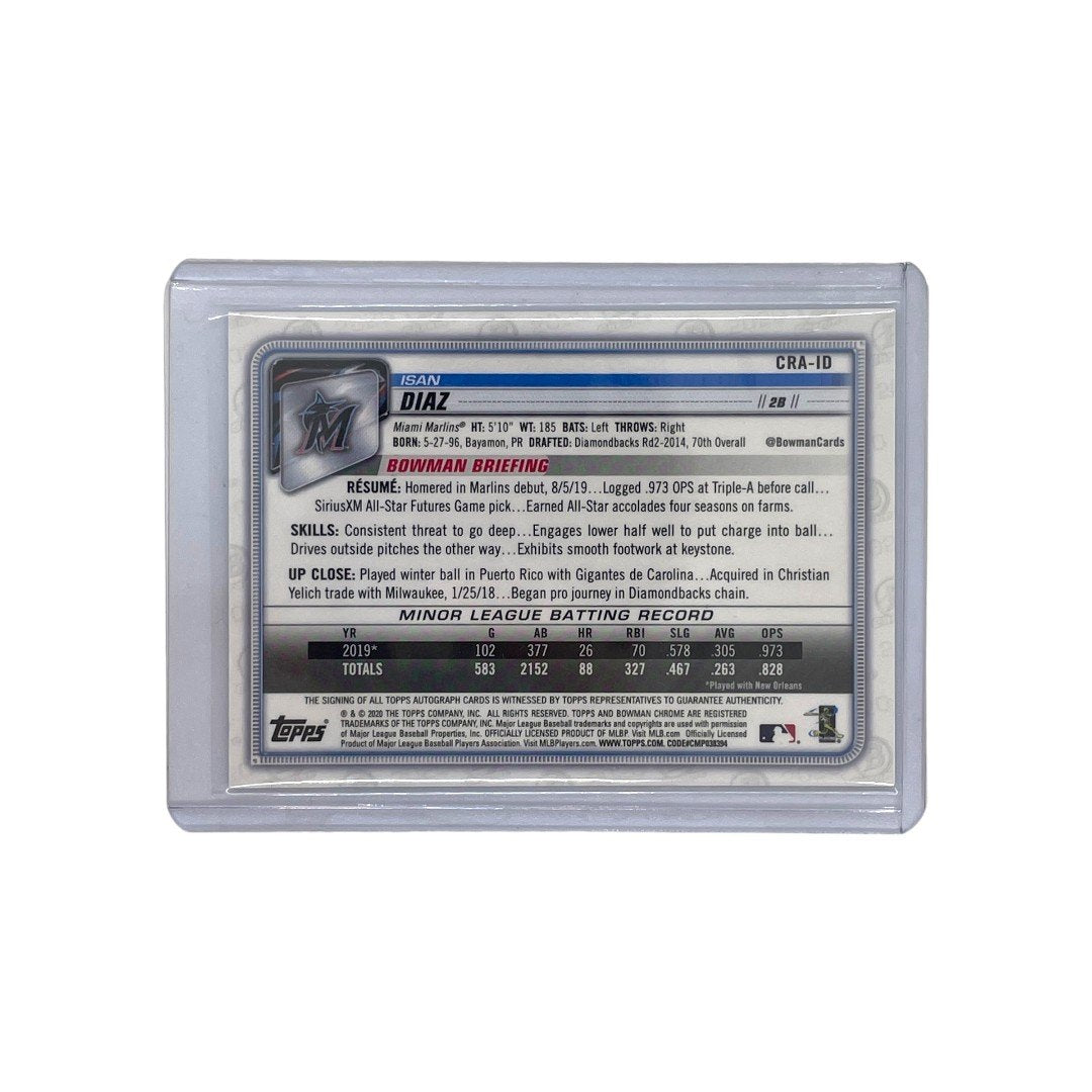 TOPPS MLBカード BOWMAN CHROME ISAN DIAZ #CRA-ID 中古 IT1