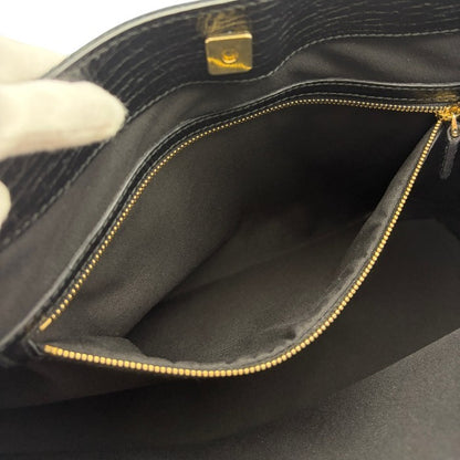 GUCCI グッチ ハンドバッグ レディース シェリーライン GG ブラック 137385 鞄 ブランド レディース おしゃれ レザー キャンバス 中古 W４