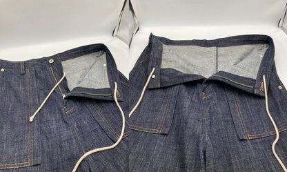 Y’s ワイズ ヨウジ ヤマモト 80OZ DENIM LONG STRAIGHT PANTS デニムパンツ YX-P99-027 サイズ1 レディース 中古 D4