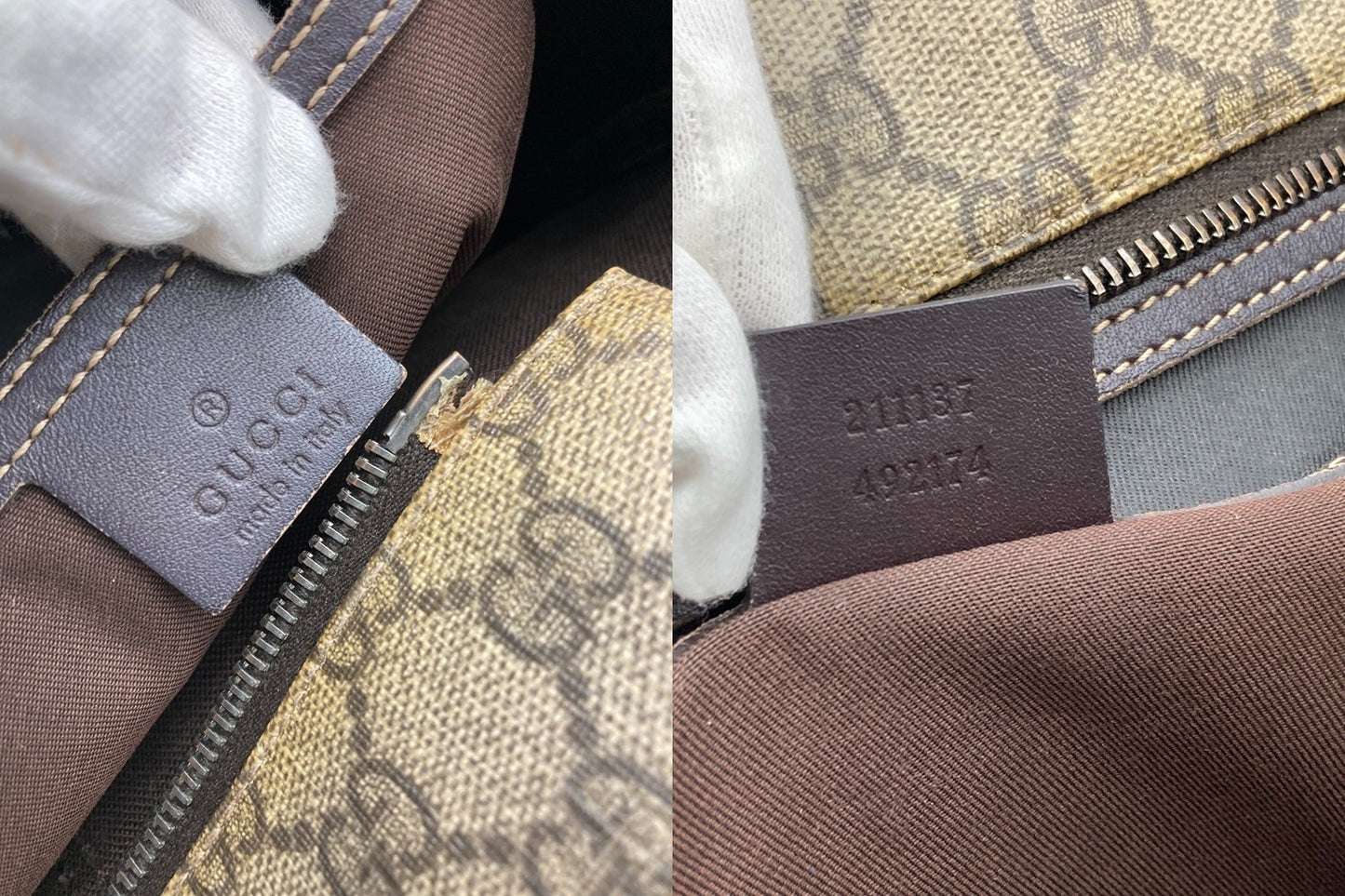 GUCCI グッチ GGスプリーム トートバッグ 211137 中古 D4