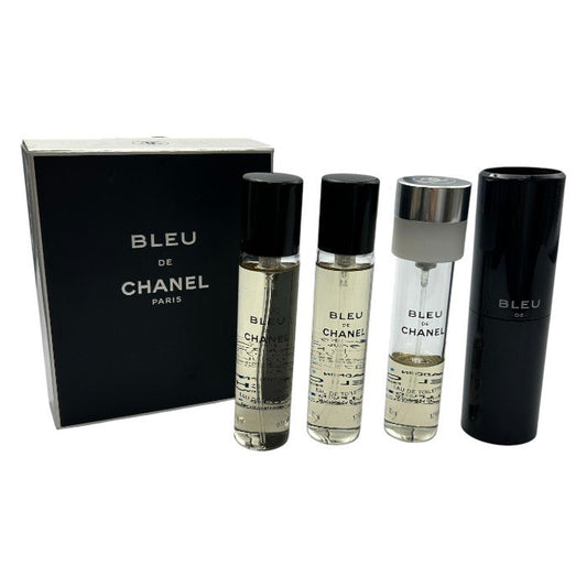 CHANEL シャネル BLEU DE CHANEL ブルードゥシャネル トラベル スプレイ 20ml×3 香水 フレグランス メンズ 持ち運び コンパクト 中古 W４