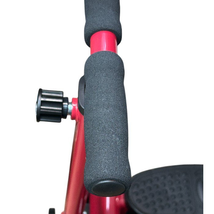 ショップジャパン 健康ステッパー ナイスデイ 専用ハンドル付き カウンターなし 有酸素運動 座りながら レッド NDS-1 shop Japan 家庭用 高齢者 中古 W４