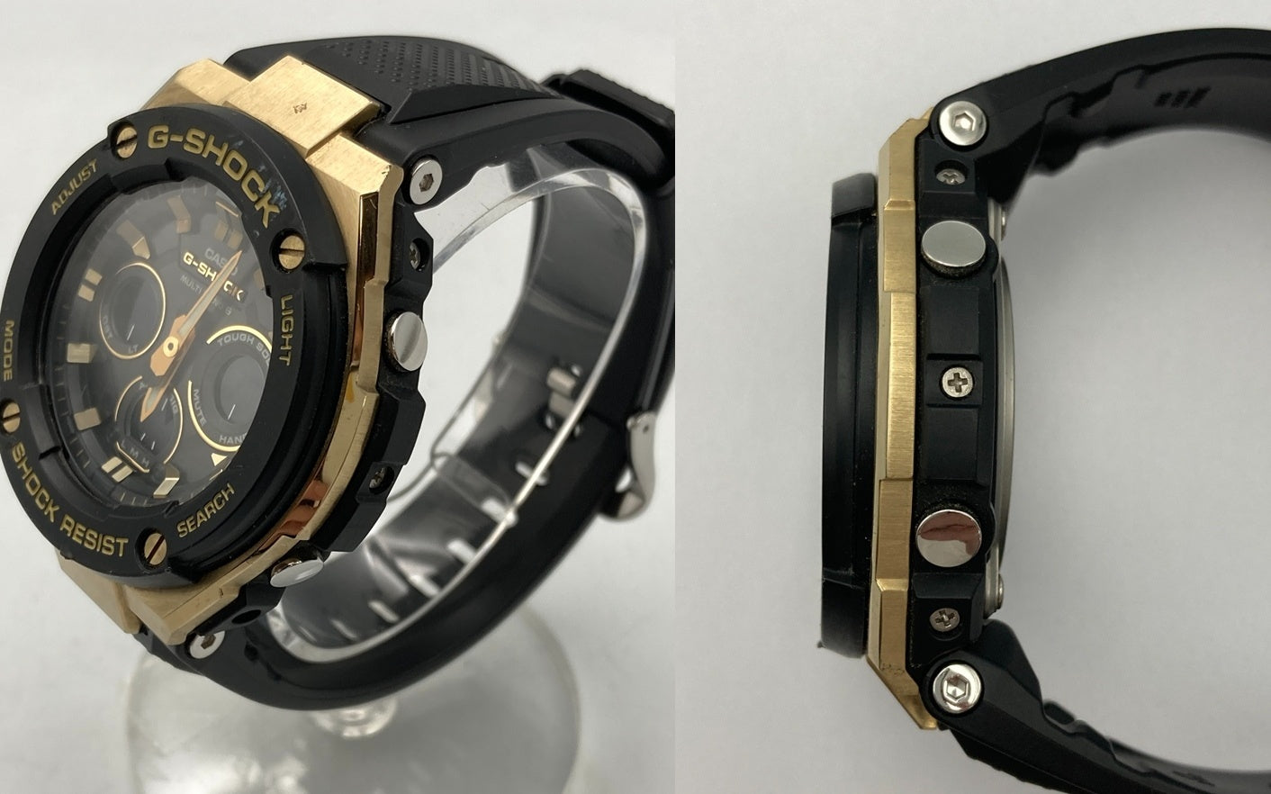 [カシオ] 腕時計 ジーショック G-STEEL 電波ソーラー GST-W300G-1A9JF メンズ ブラック 中古 D4