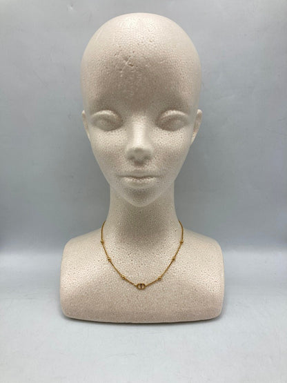 Christian Dior クリスチャンディオール CDロゴ ネックレス 中古 D4