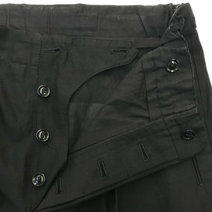 HAVERSACK ハバーサック パンツ メンズ 春夏 麻 ロング ウエストドローコード ボタンフライ ブラック Sサイズ 862003 中古 T1