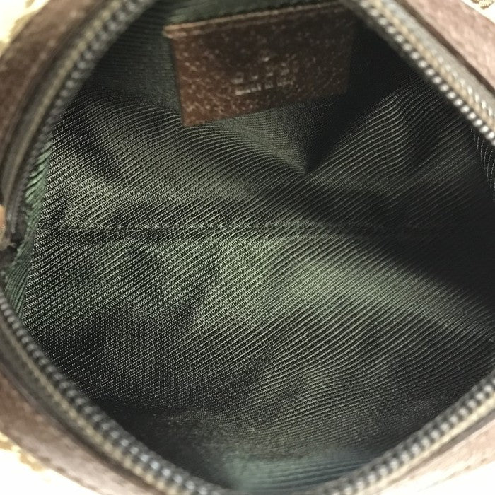 GUCCI グッチ GGキャンバス コスメポーチ レディース 化粧ポーチ 小物入れ ブラウン 29596 中古 T1