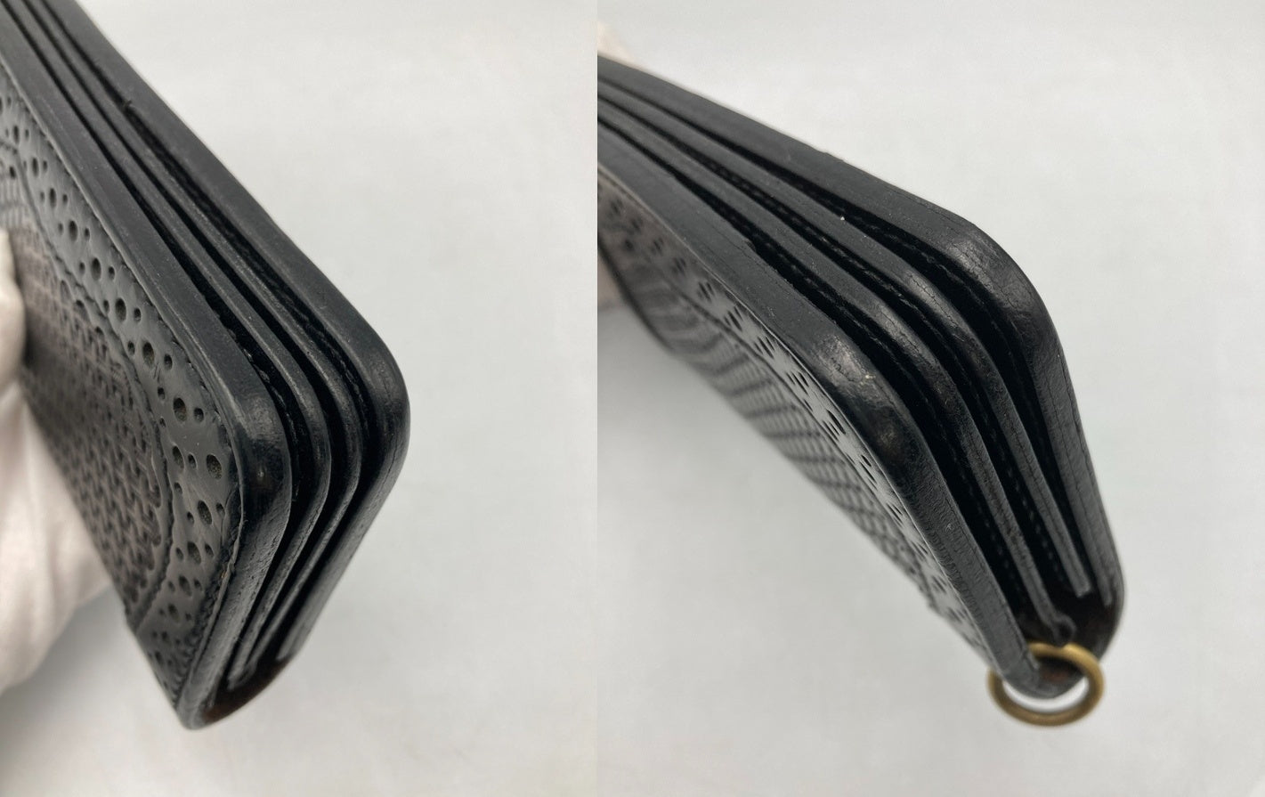 BACKDROP Leathers バックドロップレザーズ バスケットウォレット 中古 D4