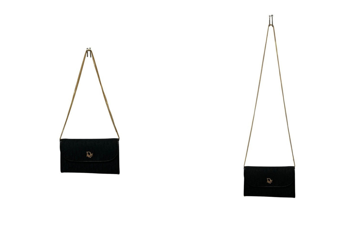 Christian Dior クリスチャンディオール トロッター チェーン ショルダーバッグ 中古 D4