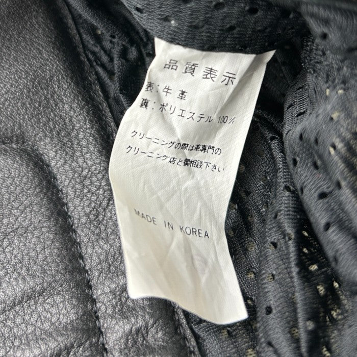 RAVINE ラヴィーン ライダースパンツ M メンズ 牛革 レザー バイク 膝あて プロテクター 中古 W４