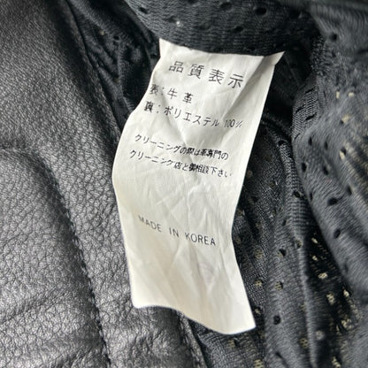 RAVINE ラヴィーン ライダースパンツ M メンズ 牛革 レザー バイク 膝あて プロテクター 中古 W４