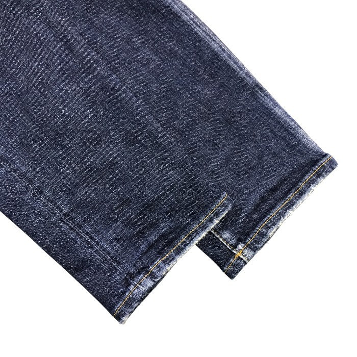 DSQUARED2 ディースクエアード デニム パンツ メンズ ジーンズ ボタンフライ ダメージ加工 インディゴ 50サイズ S71LB0004 S30342 中古 T1