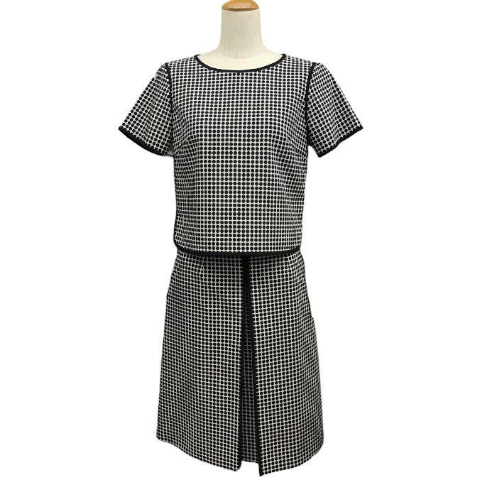 EPOCA エポカ ドッド柄 半袖 セットアップ M5S01－503－40 38(M) アンサンブル 上下セット 水玉 スカート レディース 中古 KW1