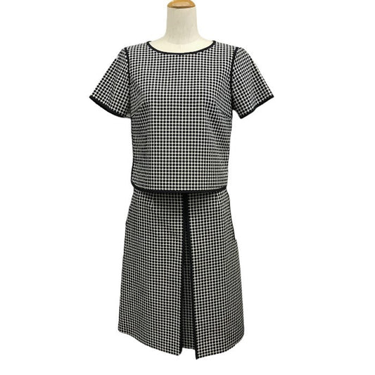 EPOCA エポカ ドッド柄 半袖 セットアップ M5S01－503－40 38(M) アンサンブル 上下セット 水玉 スカート レディース 中古 KW1