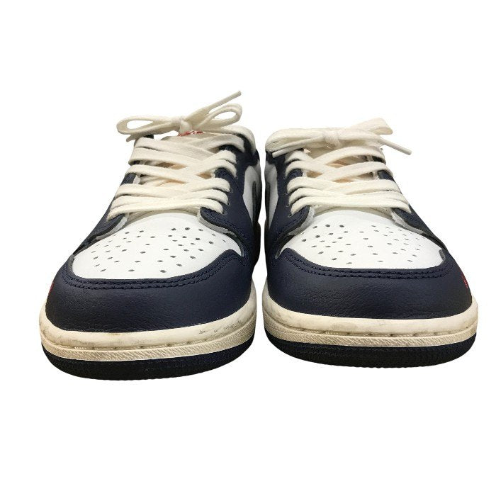 NIKE ナイキ Air Jordan 1 Retro Low OG Howard スニーカー メンズ ロゴ レッド/ネイビー 26cm HQ2993-100 中古 N1