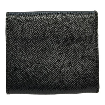 CHANEL シャネル トリフォールド コインケース レディース キャビアスキン レザー 小銭入れ ココマーク ゴールド金具 ブラック 中古 T1