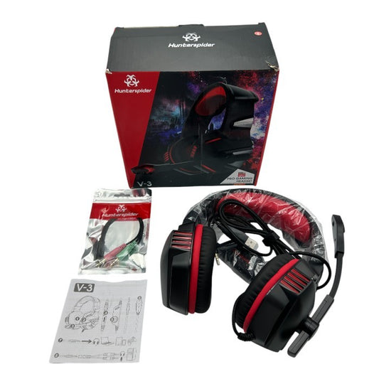 未使用品 hunterspider ゲーミング ヘッドフォン V-3 ハンタースパイダー ゲーム マイク ヘッドセット 中古 W４