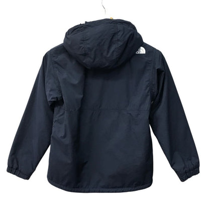 THE NORTH FACE ザノースフェイス コンパクト ノマドジャケット キッズ 定番 防寒 フリース裏地 フード取り外し可 140サイズ ネイビー NPJ71954 中古 T1