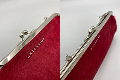 ANTEPRIMA アンテプリマ ハラコ ガマ口 バッグ 中古 D4