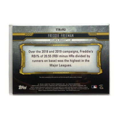 TOPPS MLBカード TRIPLE THREADS FREDDIE FREEMAN BRAVES 23/36 #TTR-FF2 中古 IT2