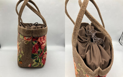 FEILER フェイラー 巾着 ロザリウム トートバッグ 中古 D4