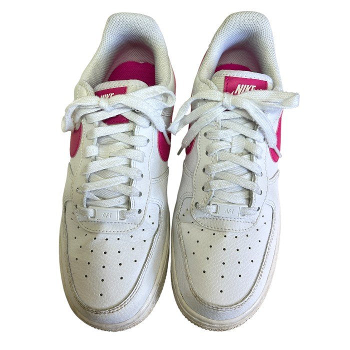 NIKE エアフォース1 ローカットスニーカー 24.5cm DD8959-102 靴 レディース シューズ ピンク ホワイト 中古 W1